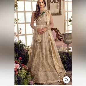 Afrozeh net anarkali 3 piece kameez dress